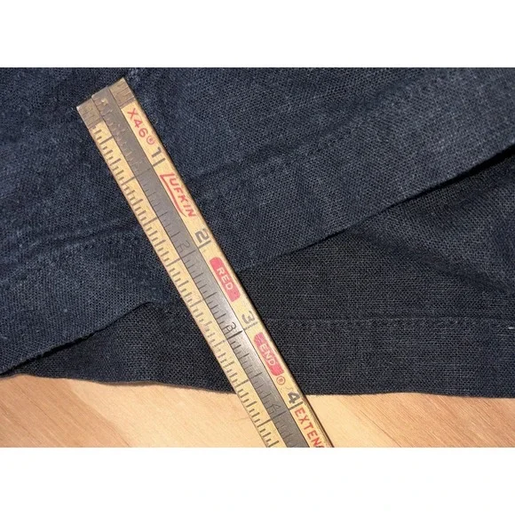 J Crew Shorts Womens Medium Black Linen Blend Drawstring Casual Pockets - Picture 3 of 6